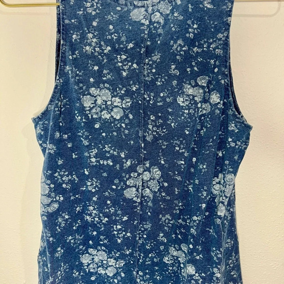 🆕 Splendid Blue Floral Tank Top - Picture 10 of 11